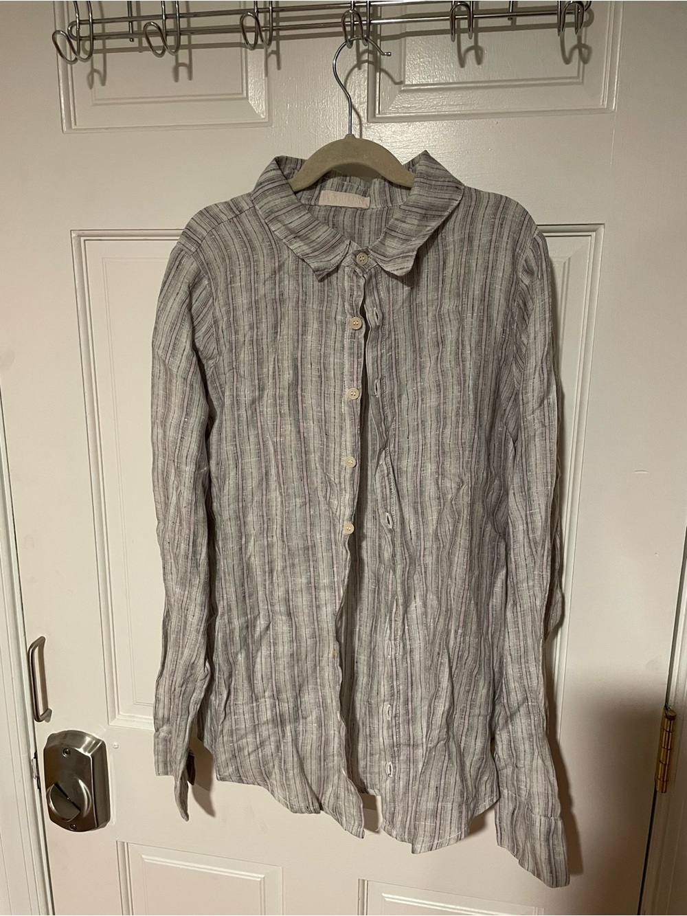 CP Shades Striped Button-Down Linen Shirt